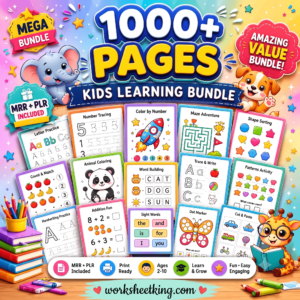 Preschool Worksheets For Nursery, LKG & UKG Kids
